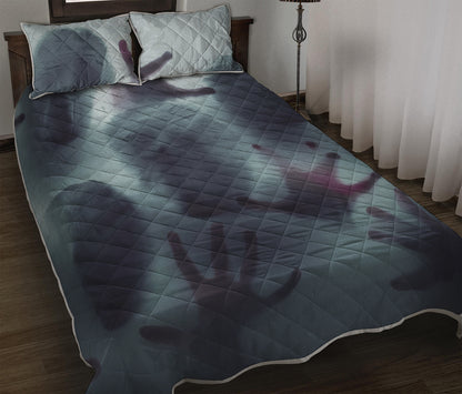 Screaming Horror Ghost 3D Print Quilt Bed Set