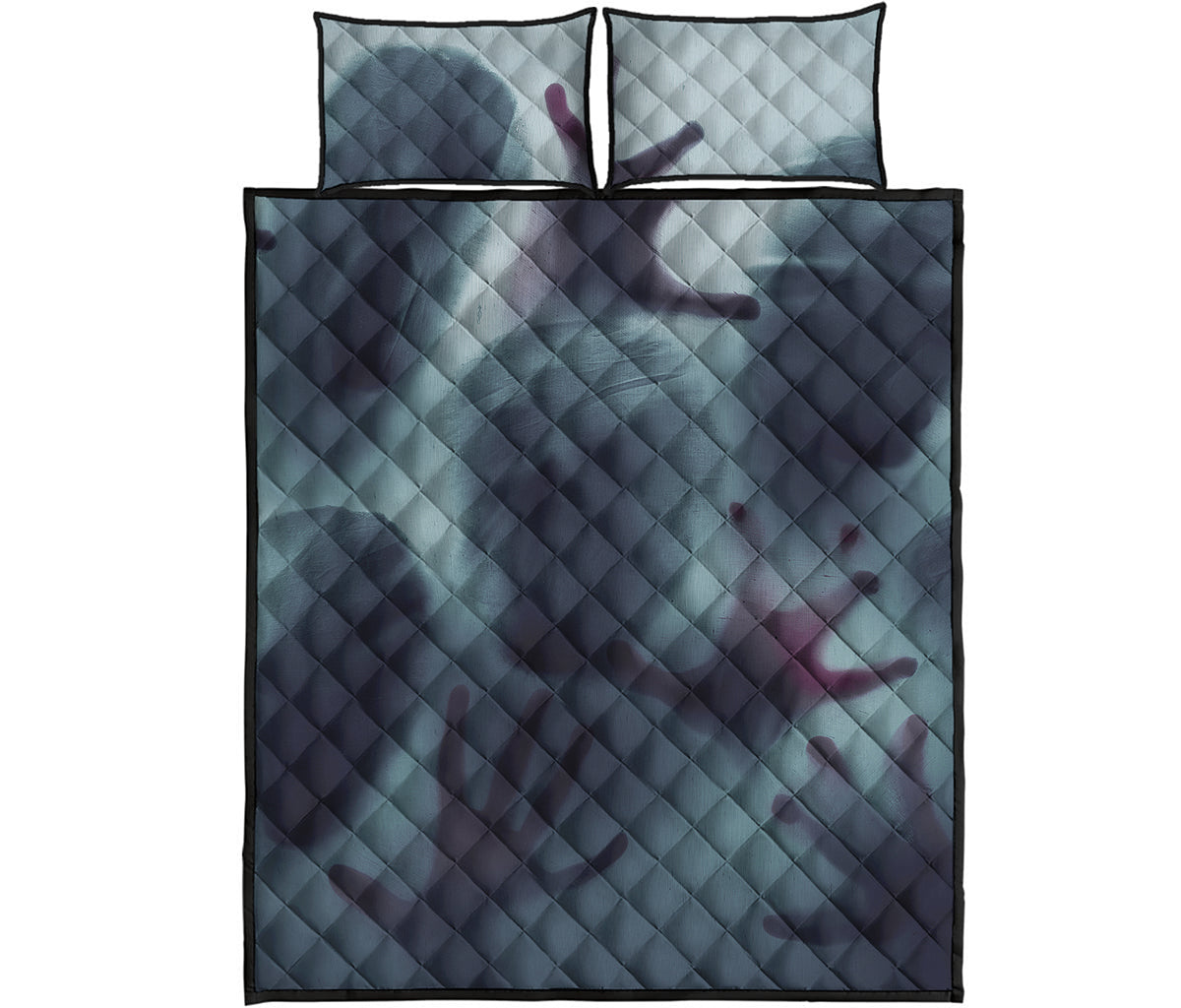 Screaming Horror Ghost 3D Print Quilt Bed Set