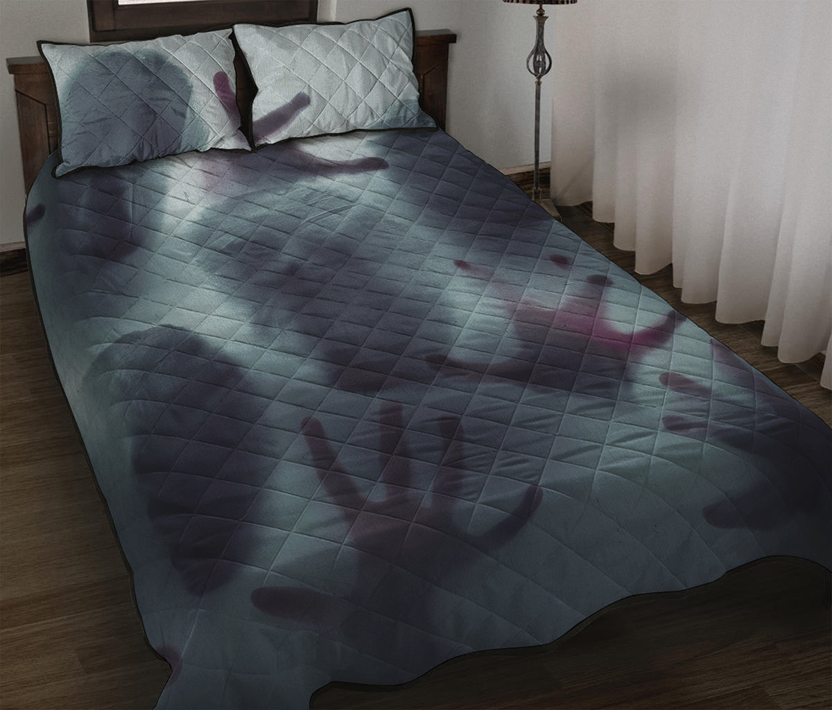 Screaming Horror Ghost 3D Print Quilt Bed Set