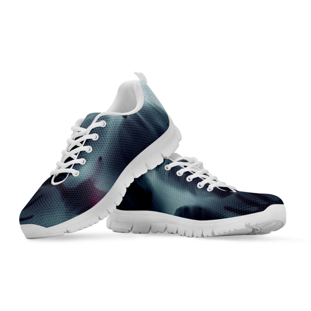 Screaming Horror Ghost 3D Print White Sneakers