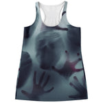 Screaming Horror Ghost 3D Print Women's Racerback Tank Top