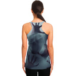 Screaming Horror Ghost 3D Print Women's Racerback Tank Top