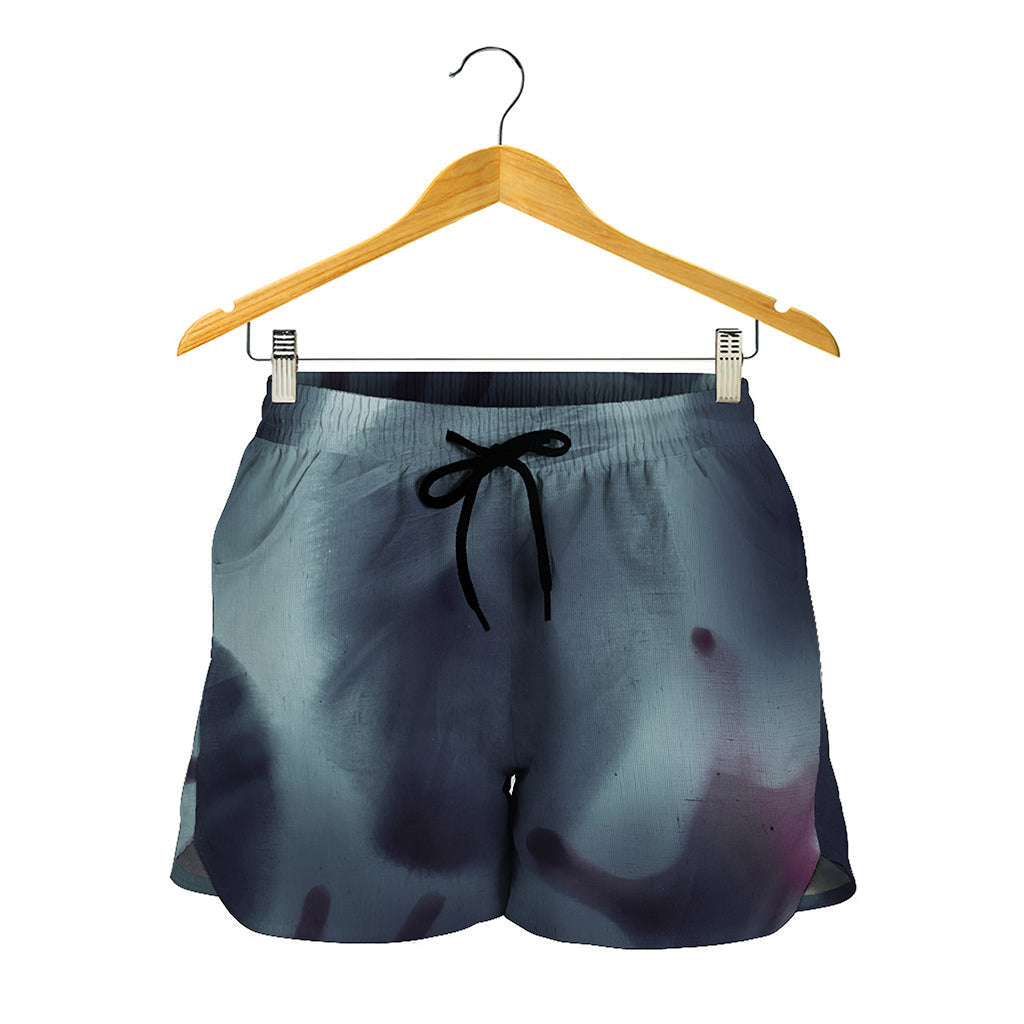 Screaming Horror Ghost 3D Print Women's Shorts