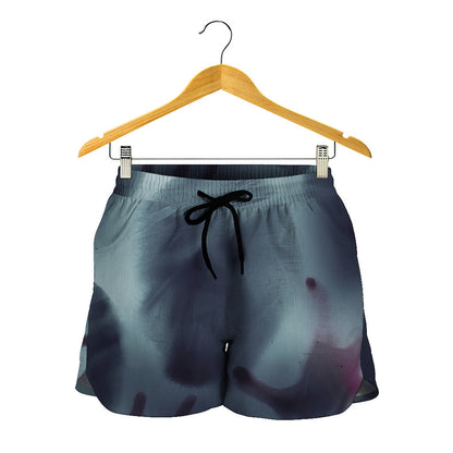 Screaming Horror Ghost 3D Print Women's Shorts