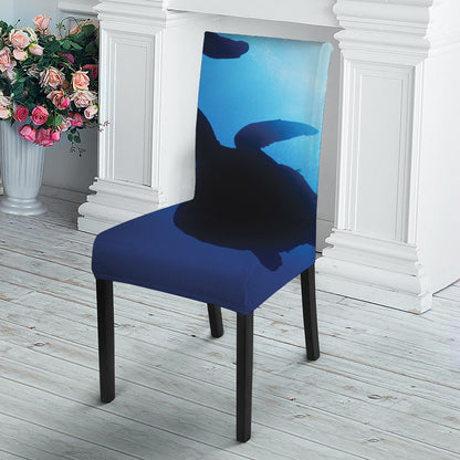 Sea Turtle Family Underwater Print Dining Chair Slipcover