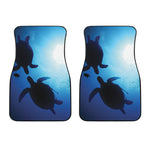 Sea Turtle Family Underwater Print Front Car Floor Mats