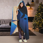 Sea Turtle Family Underwater Print Hooded Blanket