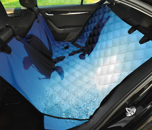 Sea Turtle Family Underwater Print Pet Car Back Seat Cover