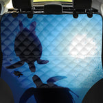 Sea Turtle Family Underwater Print Pet Car Back Seat Cover