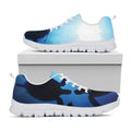 Sea Turtle Family Underwater Print White Running Shoes