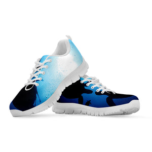 Sea Turtle Family Underwater Print White Sneakers