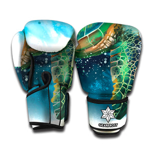 Sea Turtle Painting Print Boxing Gloves