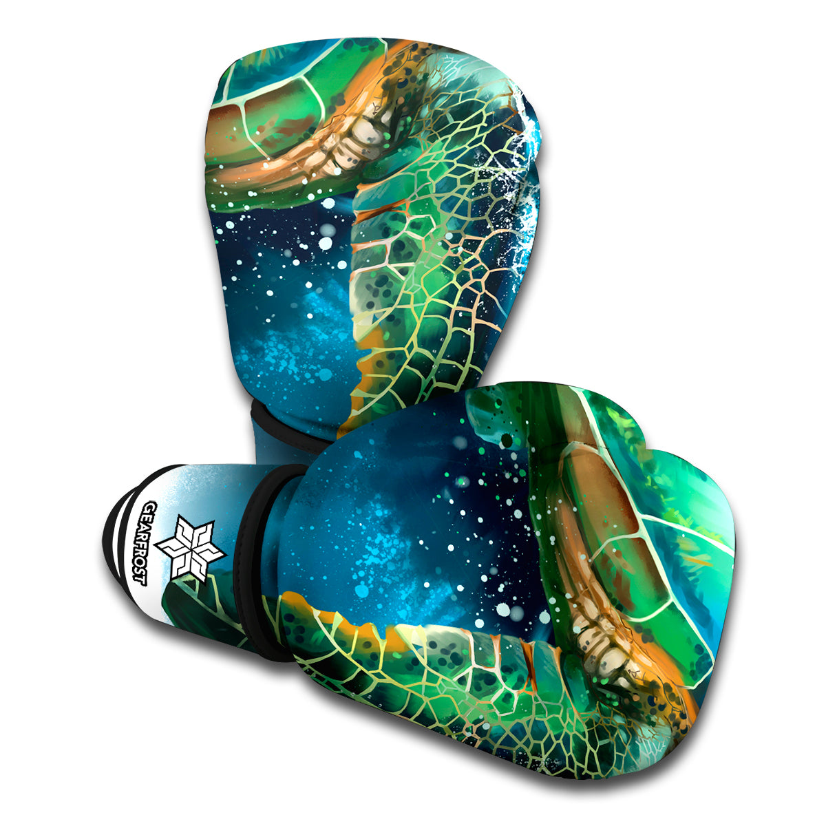 Sea Turtle Painting Print Boxing Gloves