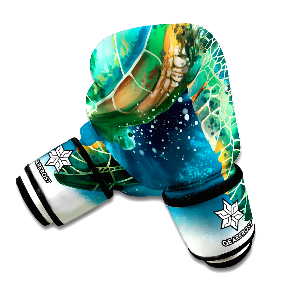 Sea Turtle Painting Print Boxing Gloves