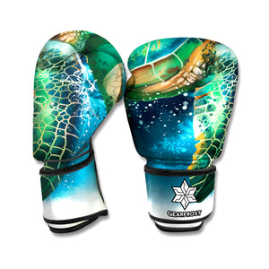 Sea Turtle Painting Print Boxing Gloves