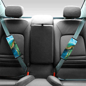 Sea Turtle Painting Print Car Seat Belt Covers