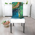 Sea Turtle Painting Print Dining Chair Slipcover