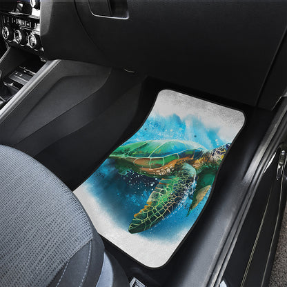 Sea Turtle Painting Print Front Car Floor Mats