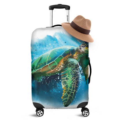 Sea Turtle Painting Print Luggage Cover