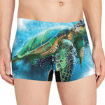 Sea Turtle Painting Print Men's Boxer Briefs