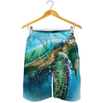 Sea Turtle Painting Print Men's Shorts