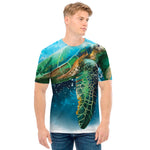 Sea Turtle Painting Print Men's T-Shirt