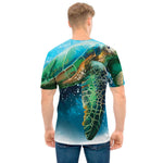Sea Turtle Painting Print Men's T-Shirt
