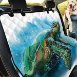 Sea Turtle Painting Print Pet Car Back Seat Cover