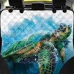 Sea Turtle Painting Print Pet Car Back Seat Cover
