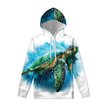 Sea Turtle Painting Print Pullover Hoodie