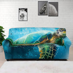 Sea Turtle Painting Print Sofa Cover