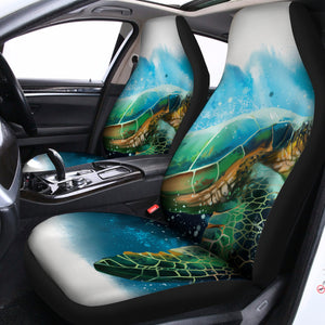 Sea Turtle Painting Print Universal Fit Car Seat Covers