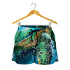Sea Turtle Painting Print Women's Shorts