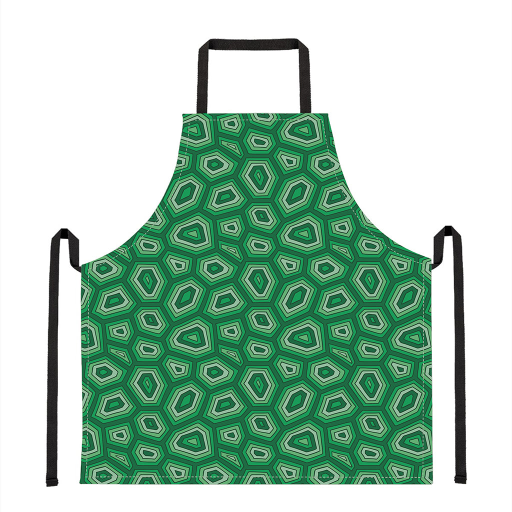 Sea Turtle Shell Pattern Print Apron