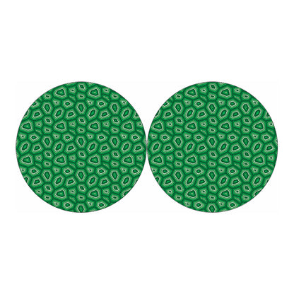 Sea Turtle Shell Pattern Print Car Coasters