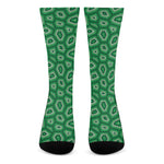 Sea Turtle Shell Pattern Print Crew Socks