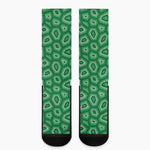 Sea Turtle Shell Pattern Print Crew Socks