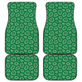 Sea Turtle Shell Pattern Print Front and Back Car Floor Mats