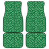 Sea Turtle Shell Pattern Print Front and Back Car Floor Mats