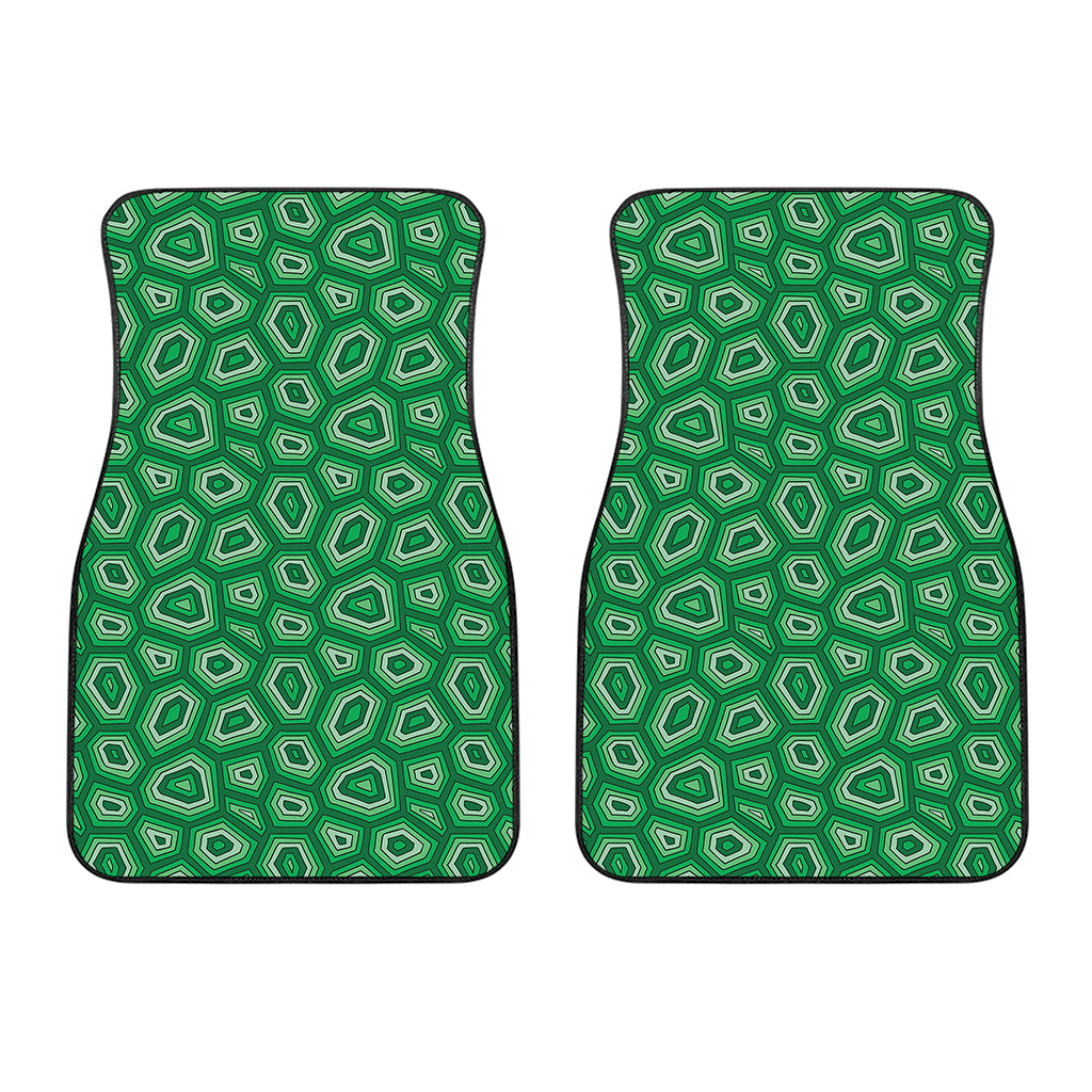 Sea Turtle Shell Pattern Print Front Car Floor Mats