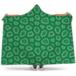 Sea Turtle Shell Pattern Print Hooded Blanket