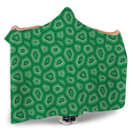 Sea Turtle Shell Pattern Print Hooded Blanket