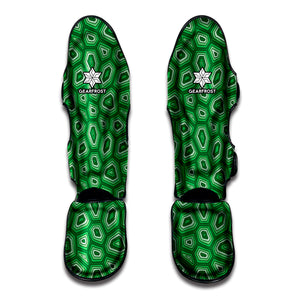 Sea Turtle Shell Pattern Print Muay Thai Shin Guard