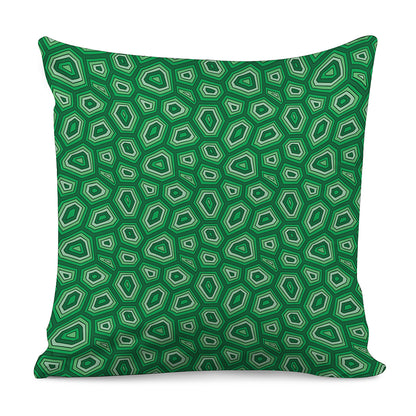 Sea Turtle Shell Pattern Print Pillow Cover