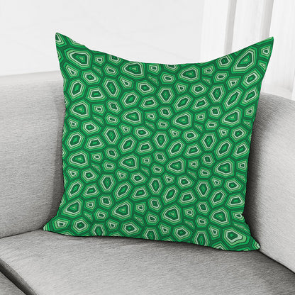 Sea Turtle Shell Pattern Print Pillow Cover