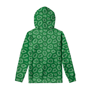 Sea Turtle Shell Pattern Print Pullover Hoodie