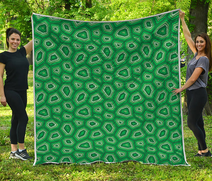 Sea Turtle Shell Pattern Print Quilt