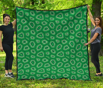 Sea Turtle Shell Pattern Print Quilt