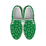 Sea Turtle Shell Pattern Print White Slip On Shoes