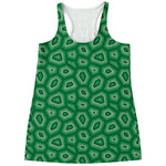 Sea Turtle Shell Pattern Print Women's Racerback Tank Top